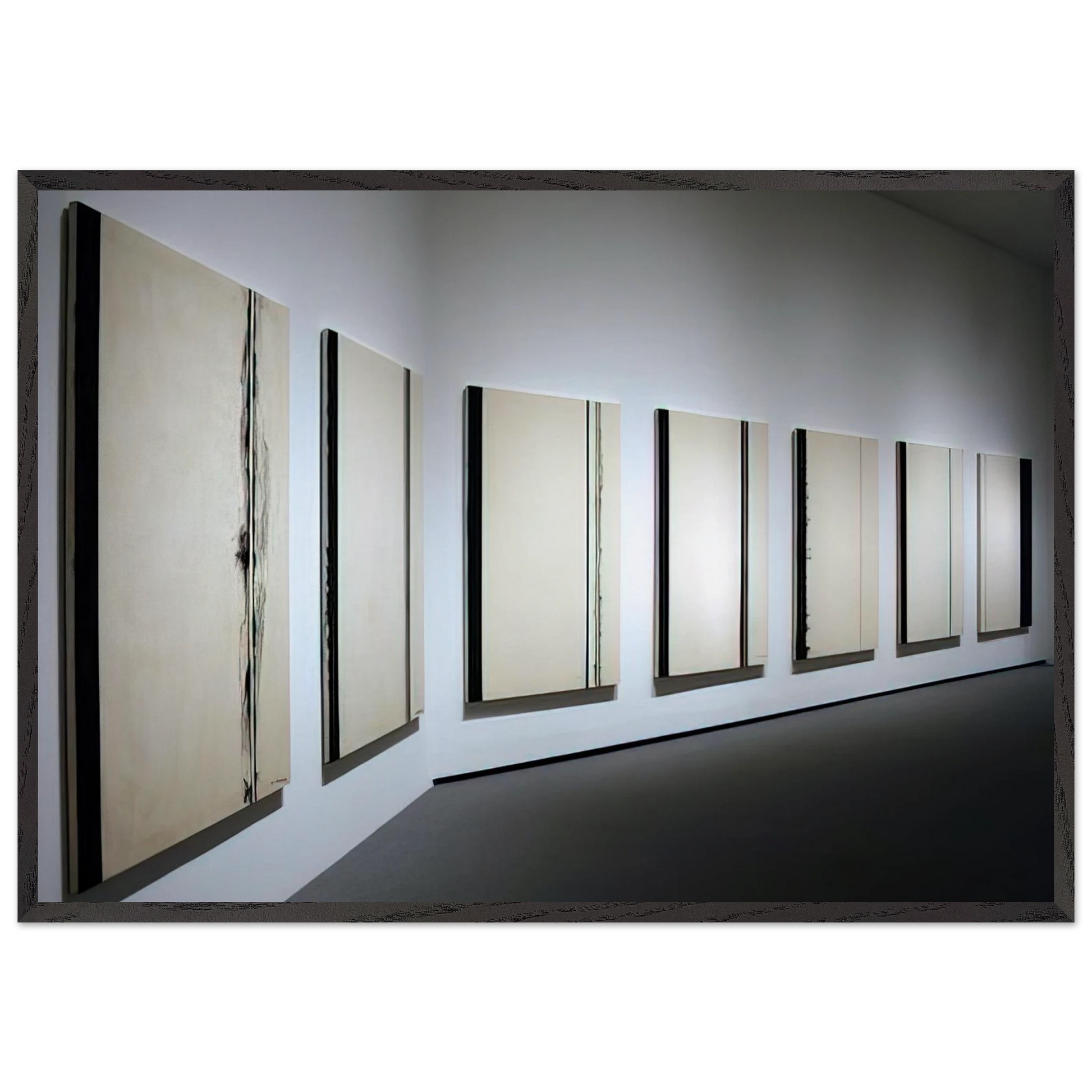 Stations of the Cross 1958 1966 - Barnett Newman Framed Art Print – Black Wooden Frame - Default Title - -Framed Art Print