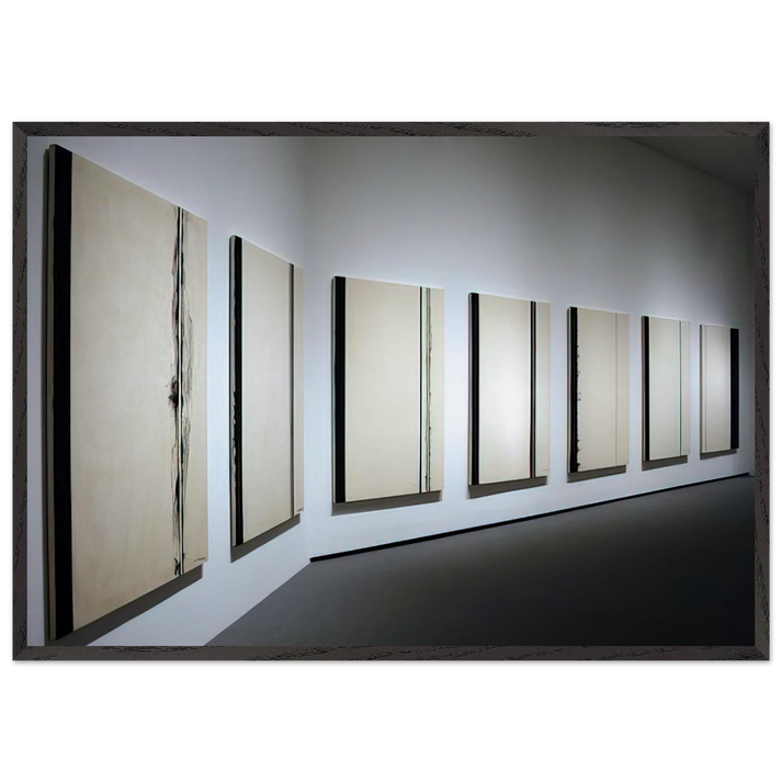 Stations of the Cross 1958 1966 - Barnett Newman 70x100 cm / 28x40 inches Framed Art Print – Black Wooden Frame