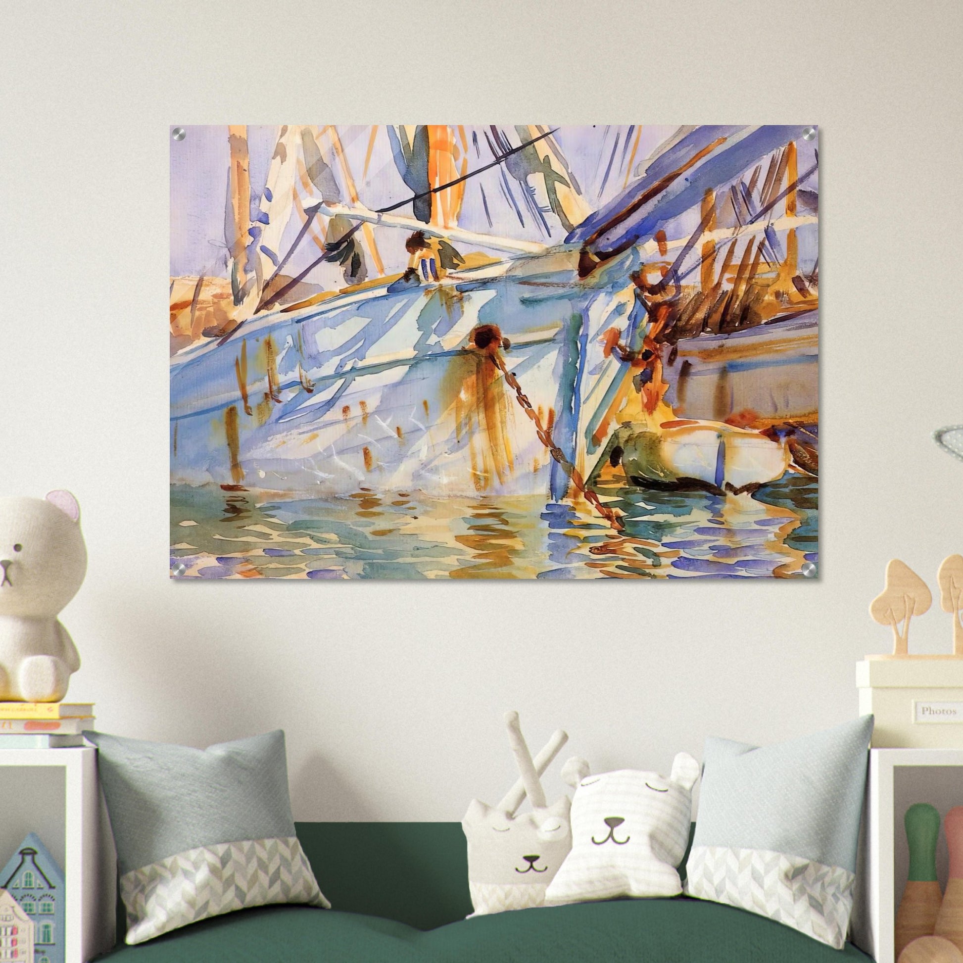 In a Levantine Port - John Singer Sargent Acrylic Print - 70x100 cm / 28x40″ inches