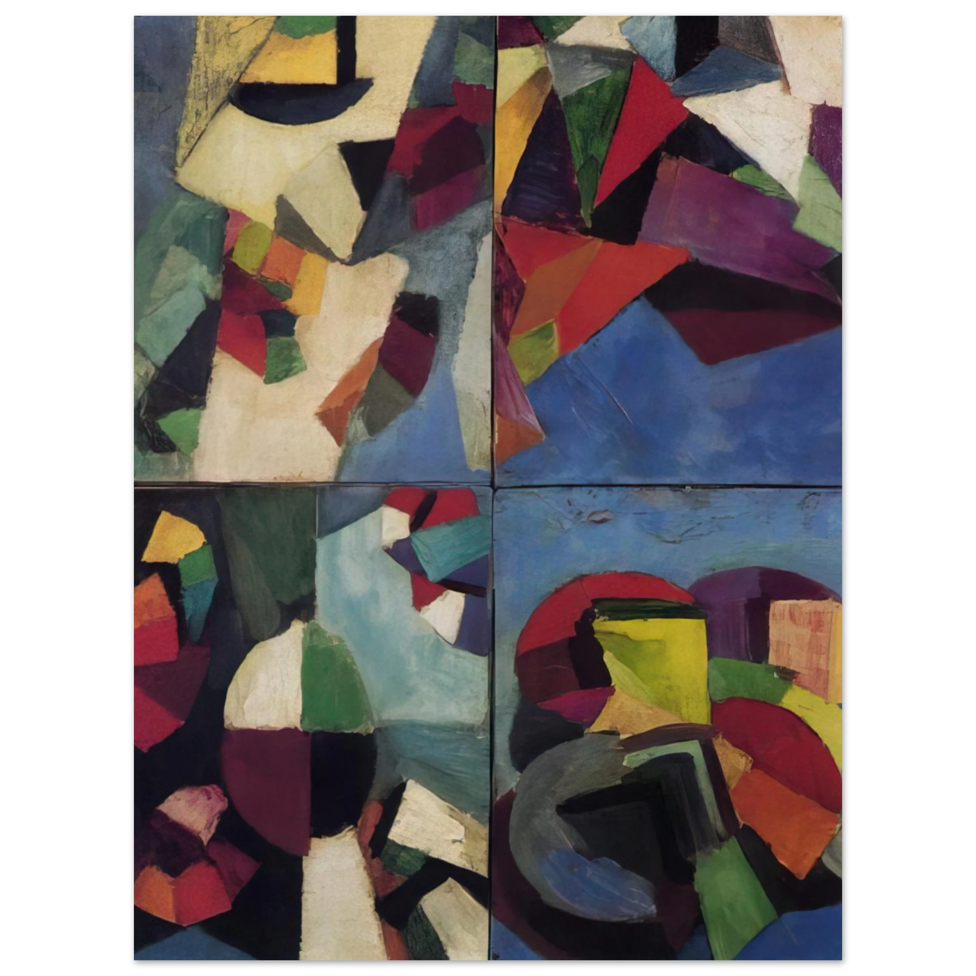 Morgan Russell - Four Part Synchromy, Number 7 - 1915 Fine Art Poster - Default Title