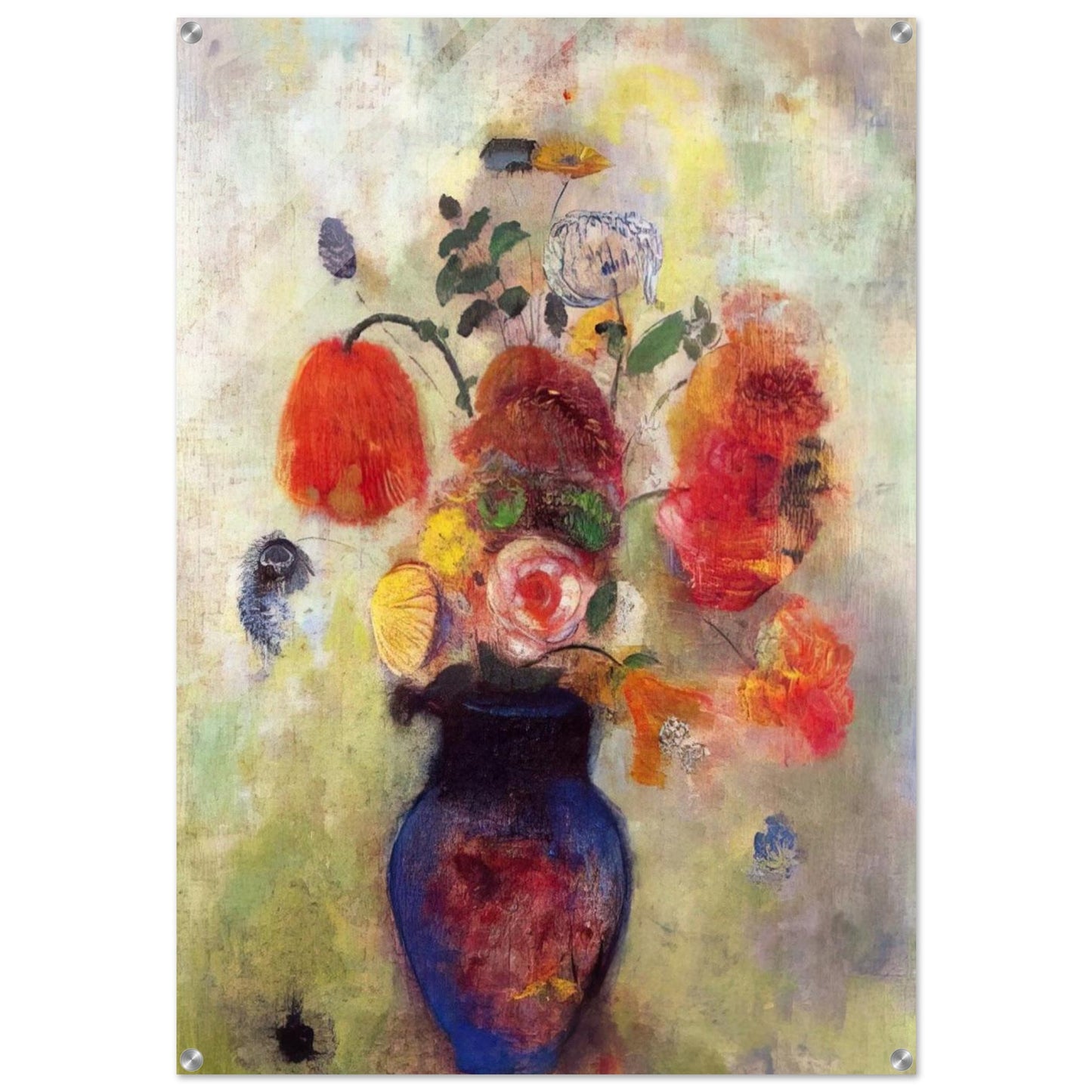 BOUQUET OF FLOWERS 3 - Odilon Redon Acrylic Print - 70x100 cm / 28x40″ inches | Odilon Redon Wall Art | Odilon Redon Prints