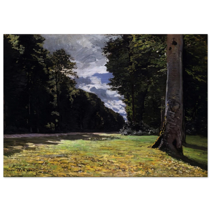 The Pave de Chailly in the Fontainbleau Forest - claude monet Brushed Aluminum Print - 70x100 cm / 28x40 inches | claude monet Aluminum Print | claude monet Prints