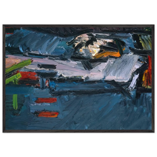 FIGURE ON A BED 1970 - Frank Auerbach Framed Art Print – Black Wooden Frame - Default Title - -Framed Art Print