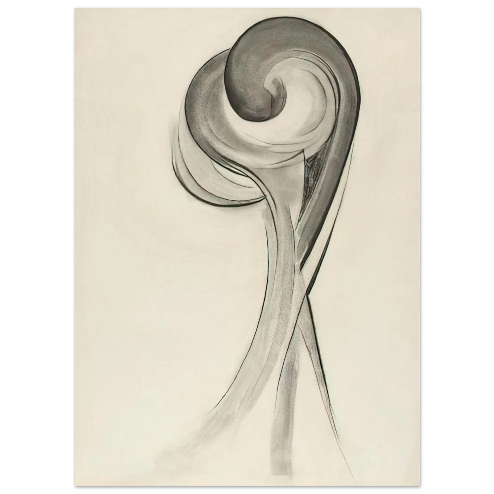 Georgia O'Keeffe - Drawing XII Fine Art Poster - 40x60 cm / 16x24 inches