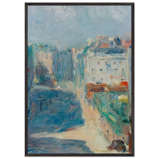 View of the Paris Hotel - Tarsila do Amaral Framed Art Print – Black Wooden Frame - Default Title - -Framed Art Print