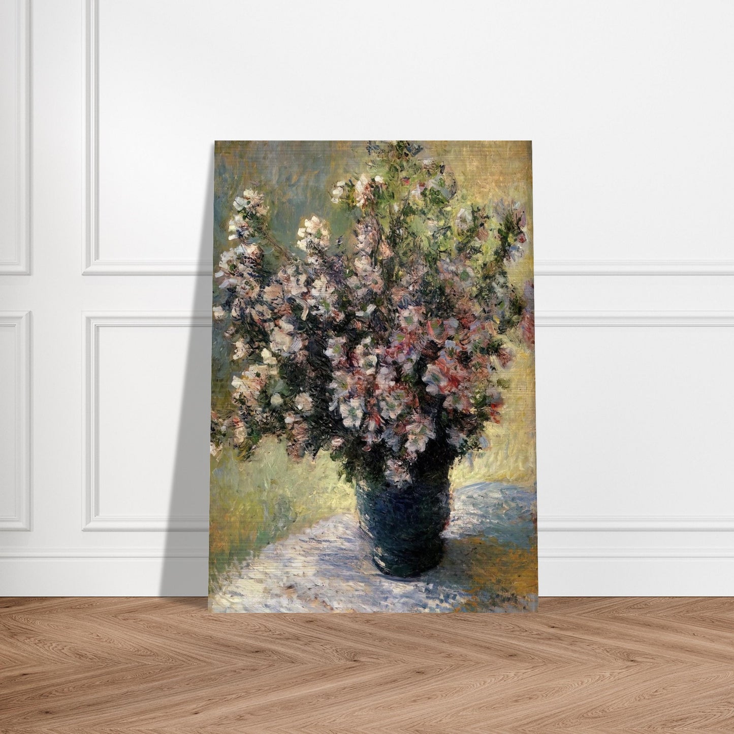 Vase of Flowers - claude monet Brushed Aluminum Print - 70x100 cm / 28x40 inches | claude monet Aluminum Print | claude monet Prints