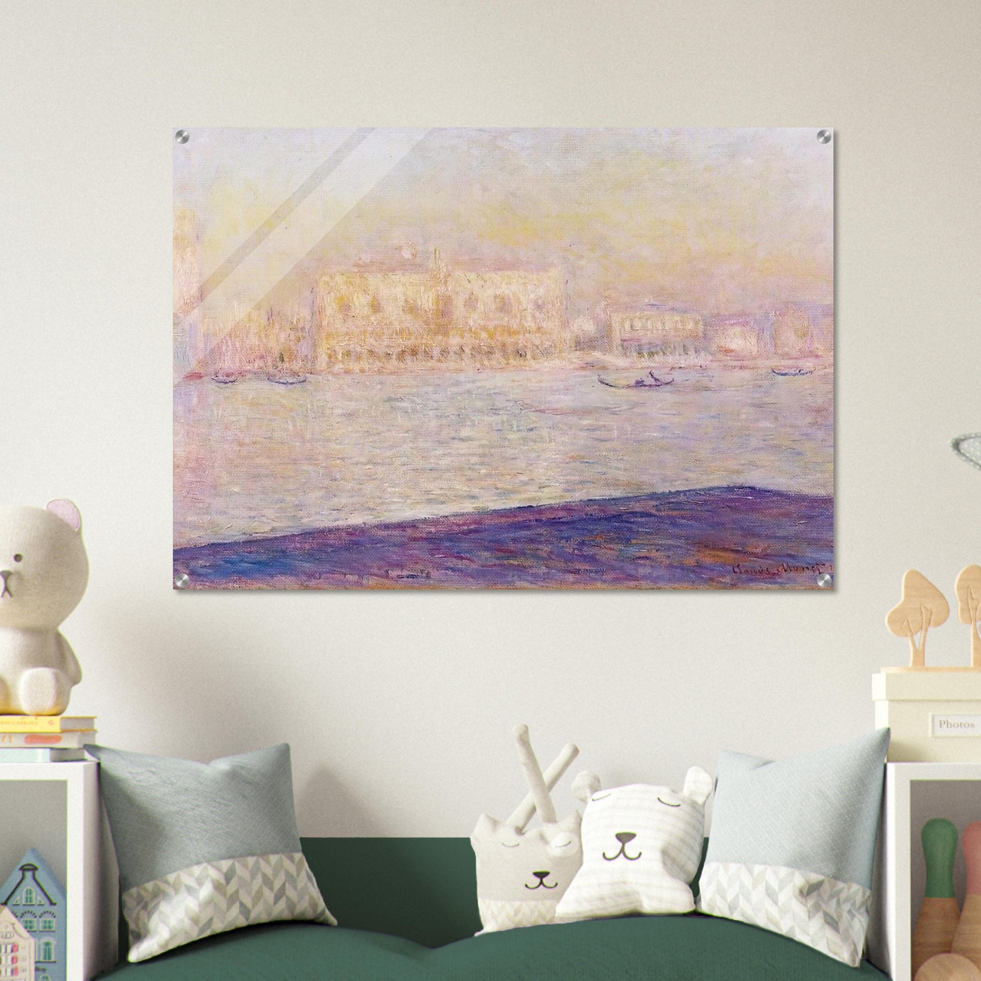The Doges' Palace Seen from San Giorgio Maggiore 4 - claude monet Acrylic Print - 70x100 cm / 28x40″ inches