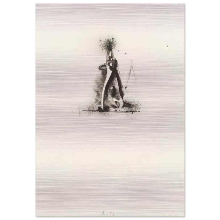 UNTITLED FROM TEN WINTER TOOLS 1973 1 - Jim Dine Brushed Aluminum Print - 70x100 cm / 28x40 inches | Jim Dine Aluminum Print | Jim Dine Prints