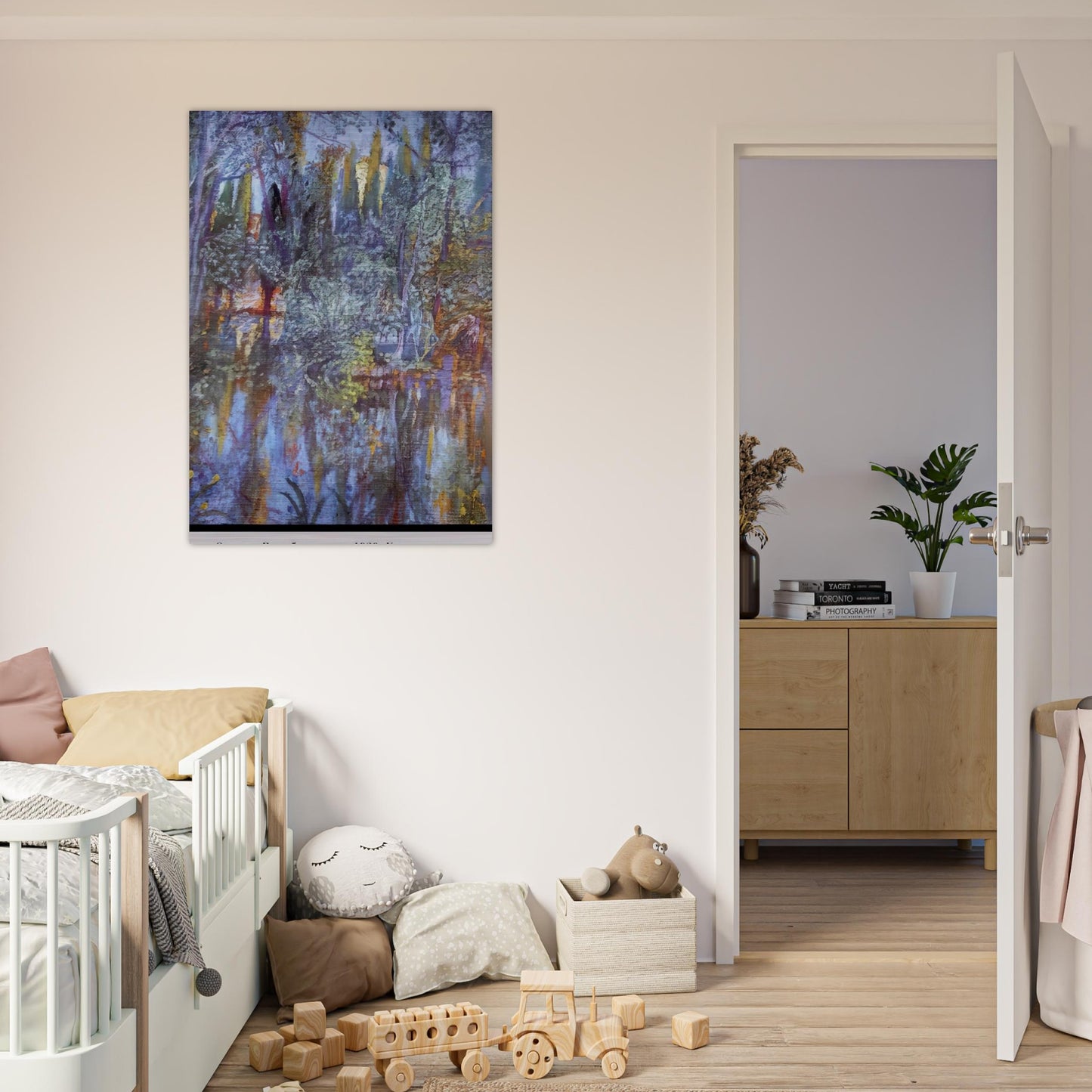 THE LAKE AT VILABERTRAN - Salvador Dali Brushed Aluminum Print - 70x100 cm / 28x40 inches | Salvador Dali Aluminum Print | Salvador Dali Prints