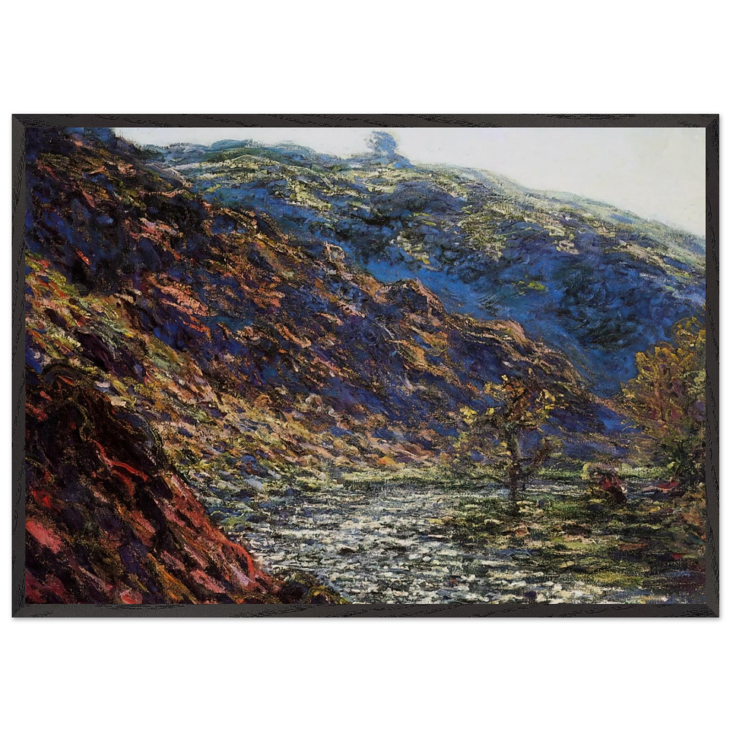 The Old Tree Gorge of the Petite Creuse - claude monet Framed Art Print – Black Wooden Frame - Default Title - -Framed Art Print
