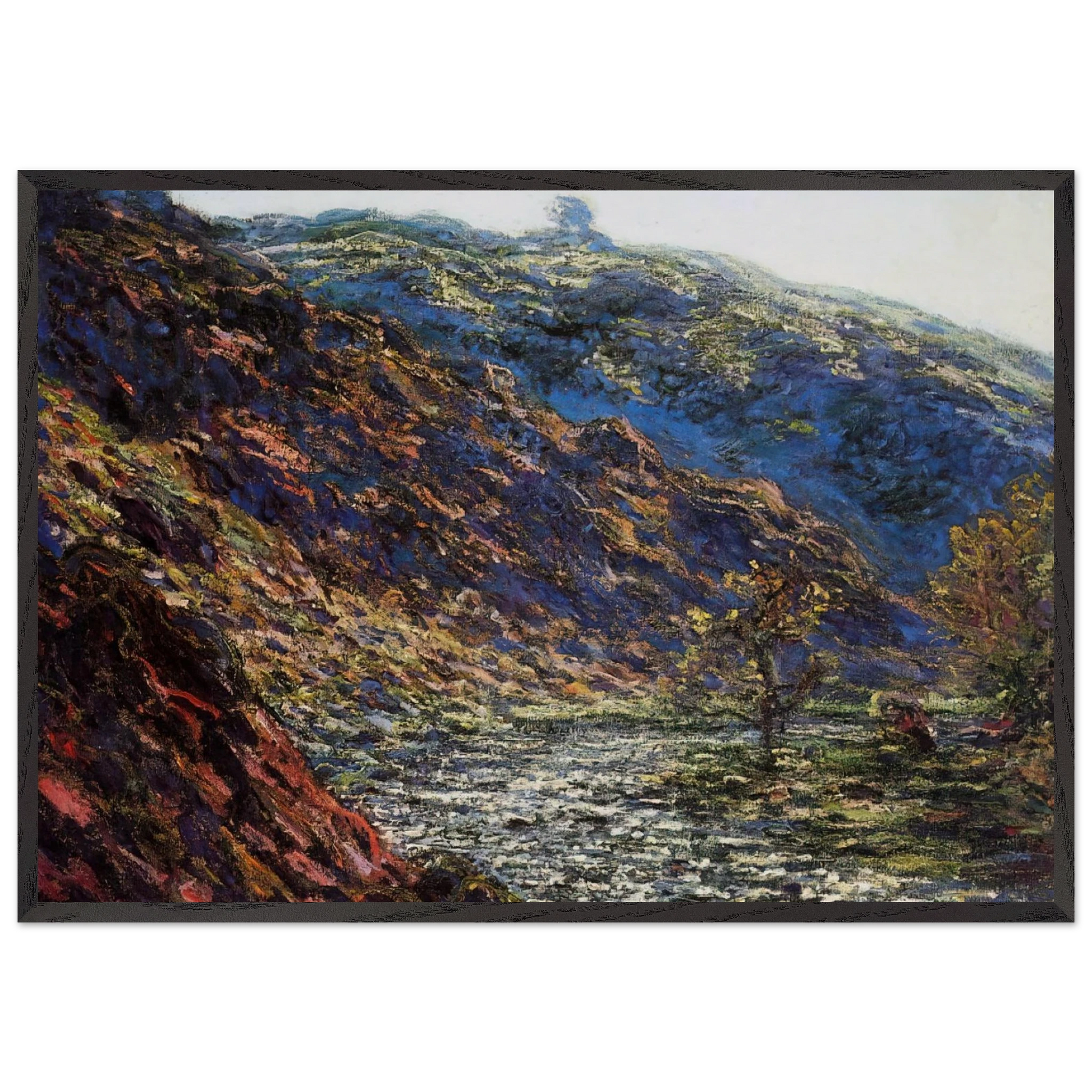 The Old Tree Gorge of the Petite Creuse - claude monet Framed Art Print – Black Wooden Frame - Default Title - -Framed Art Print