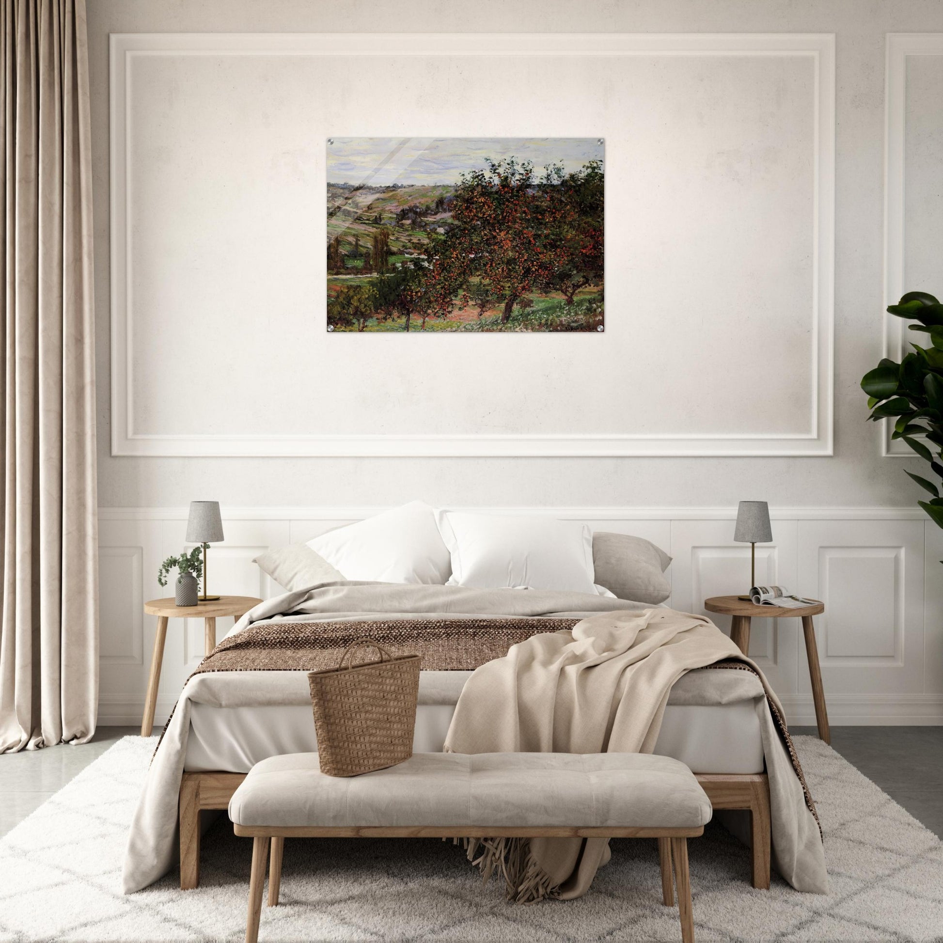 Apple Trees near Vetheuil - claude monet Acrylic Print - 70x100 cm / 28x40″ inches