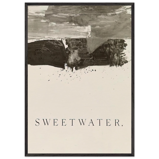 SWEETWATER 1959 - Edward Ruscha Framed Art Print – Black Wooden Frame - Default Title - -Framed Art Print