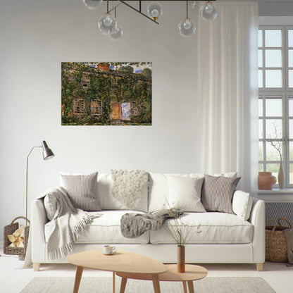 Home Sweet Home Cottage, East Hampton - Childe Hassam Brushed Aluminum Print - 70x100 cm / 28x40 inches | Childe Hassam Aluminum Print | Childe Hassam Prints
