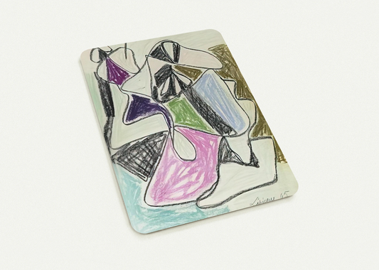 La Rencontre - 1945 By Charles Lapicque Pack of 10 Post Cards | Charles Lapicque Post Cards | A6 (10.5 x 14.8 cm) - 4.1 x 5.8 inches