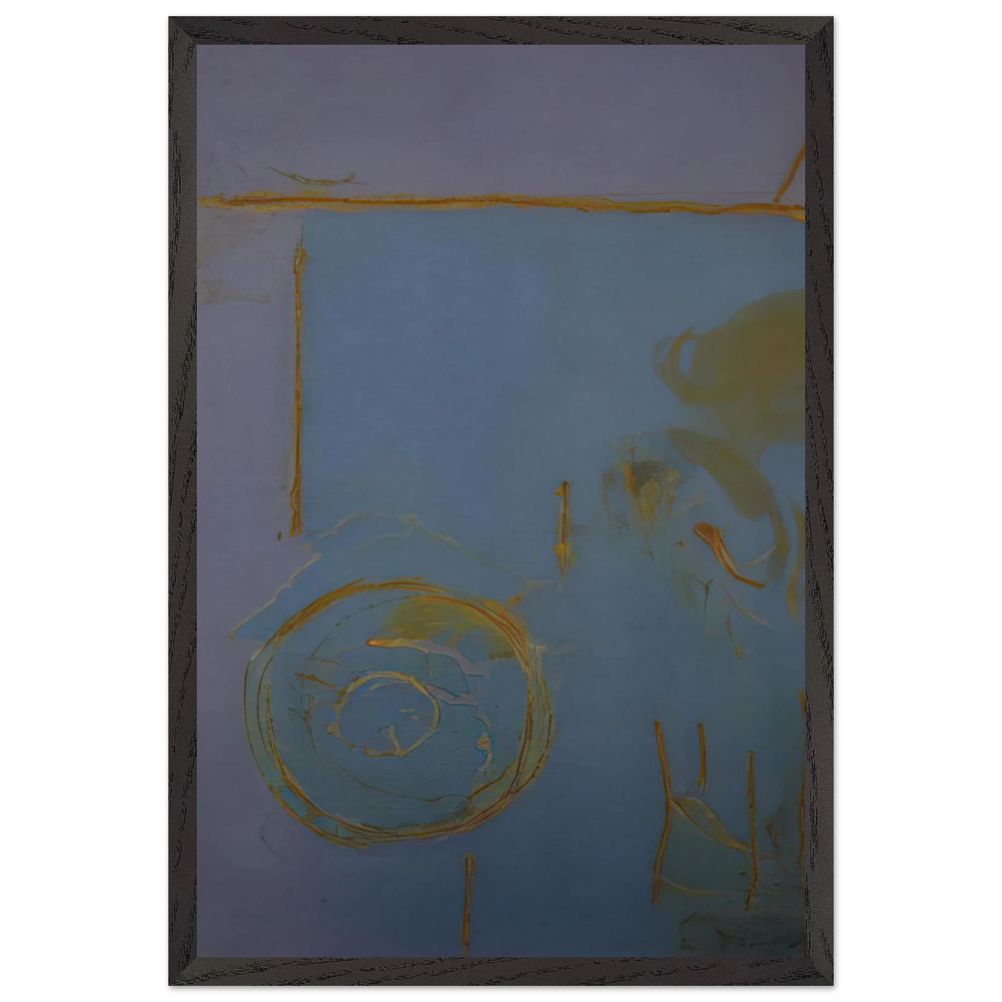 Helen Frankenthaler - Guadalupe - 1989 Wall art - 50x70 cm / 20x28 Inches - Premium Wooden Framed Poster With Fine Art Paper - White frame