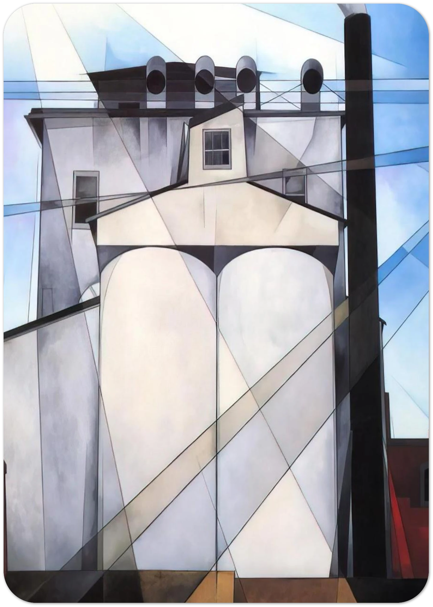 My Egypt - 1927 By Charles Demuth Pack of 10 Post Cards | Charles Demuth Post Cards | A6 (10.5 x 14.8 cm) - 4.1 x 5.8 inches