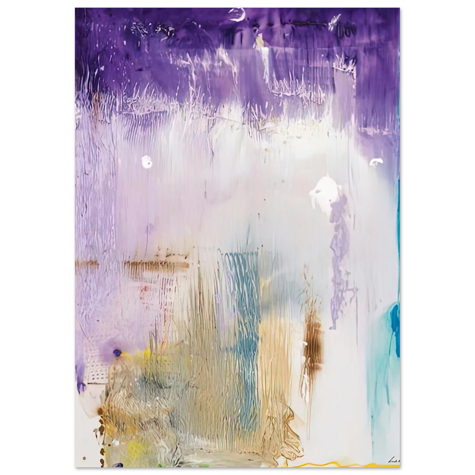 Helen Frankenthaler - Magnet, 1992- Wall Art - 60x80 cm / 24x32 inches - Premium Wooden Framed Poster With Fine Art Paper - Wood frame