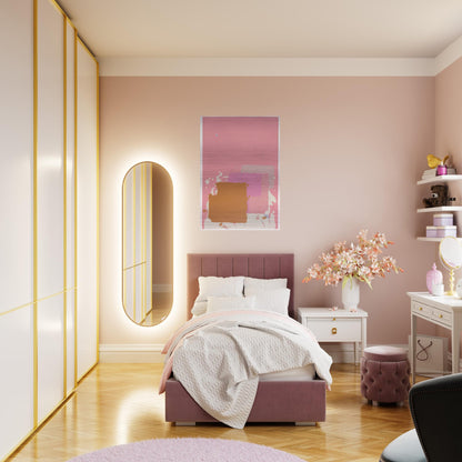 Brown Black on Pink - 1971 - John Hoyland Brushed Aluminum Print - 70x100 cm / 28x40 inches | John Hoyland Aluminum Print | John Hoyland Prints