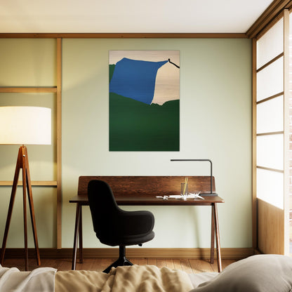 Camping II - 1970 - Ralston Crawford Brushed Aluminum Print - 70x100 cm / 28x40 inches | Ralston Crawford Aluminum Print | Ralston Crawford Prints