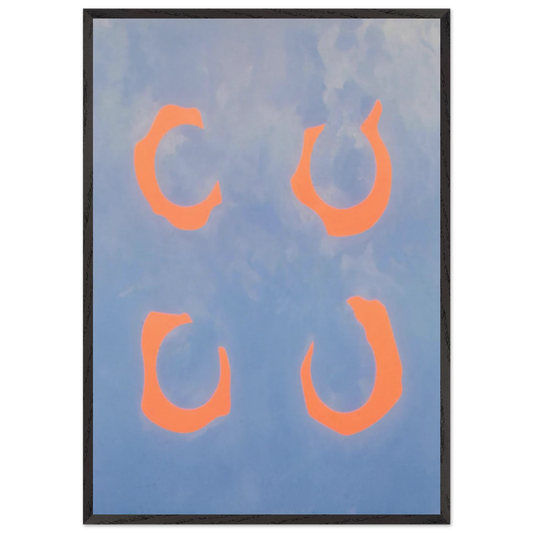 Red Chord - 1962 - Jeremy Moon Framed Art Print – Black Wooden Frame - Default Title - -Framed Art Print