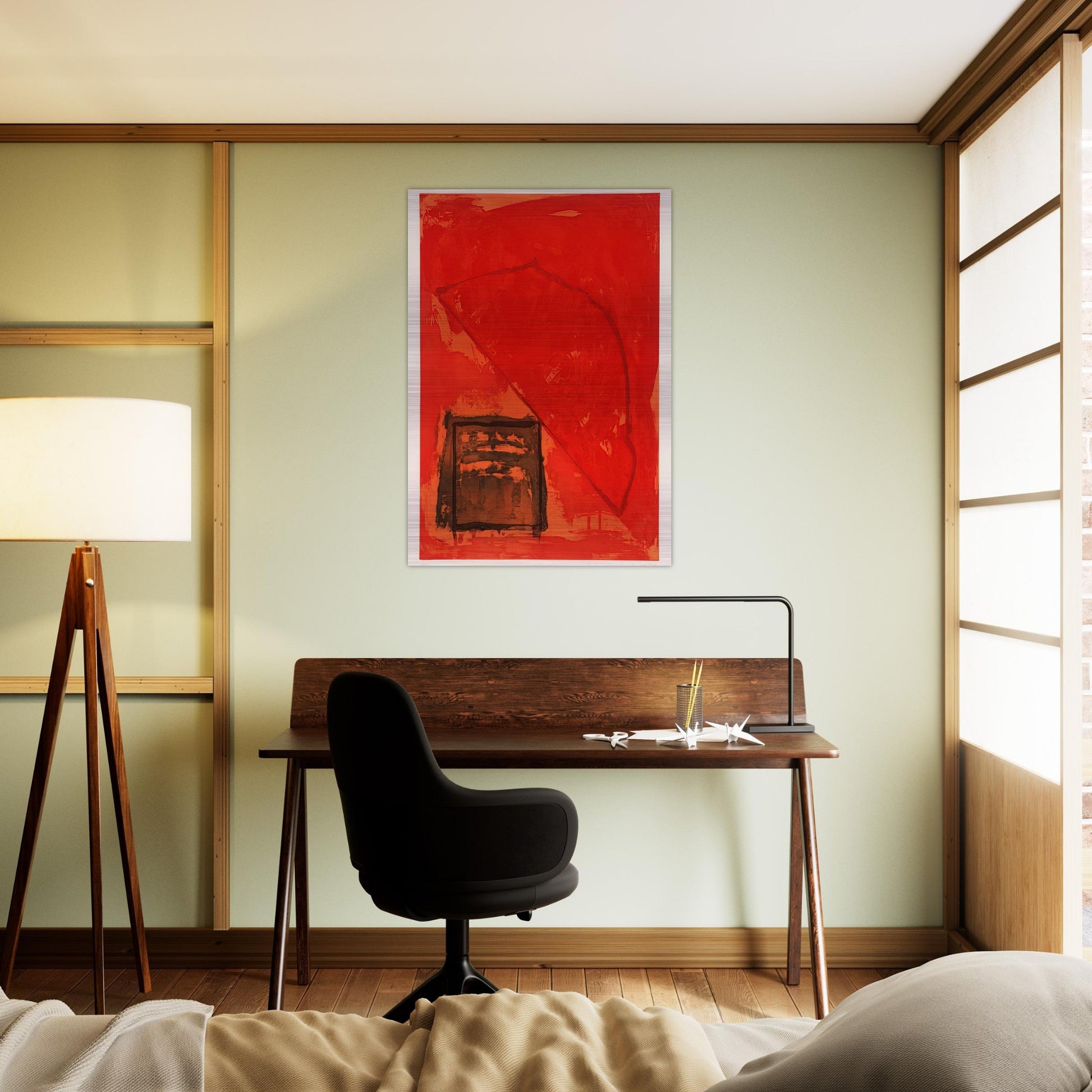 Trace - 1979 - John Hoyland Brushed Aluminum Print - 70x100 cm / 28x40 inches | John Hoyland Aluminum Print | John Hoyland Prints