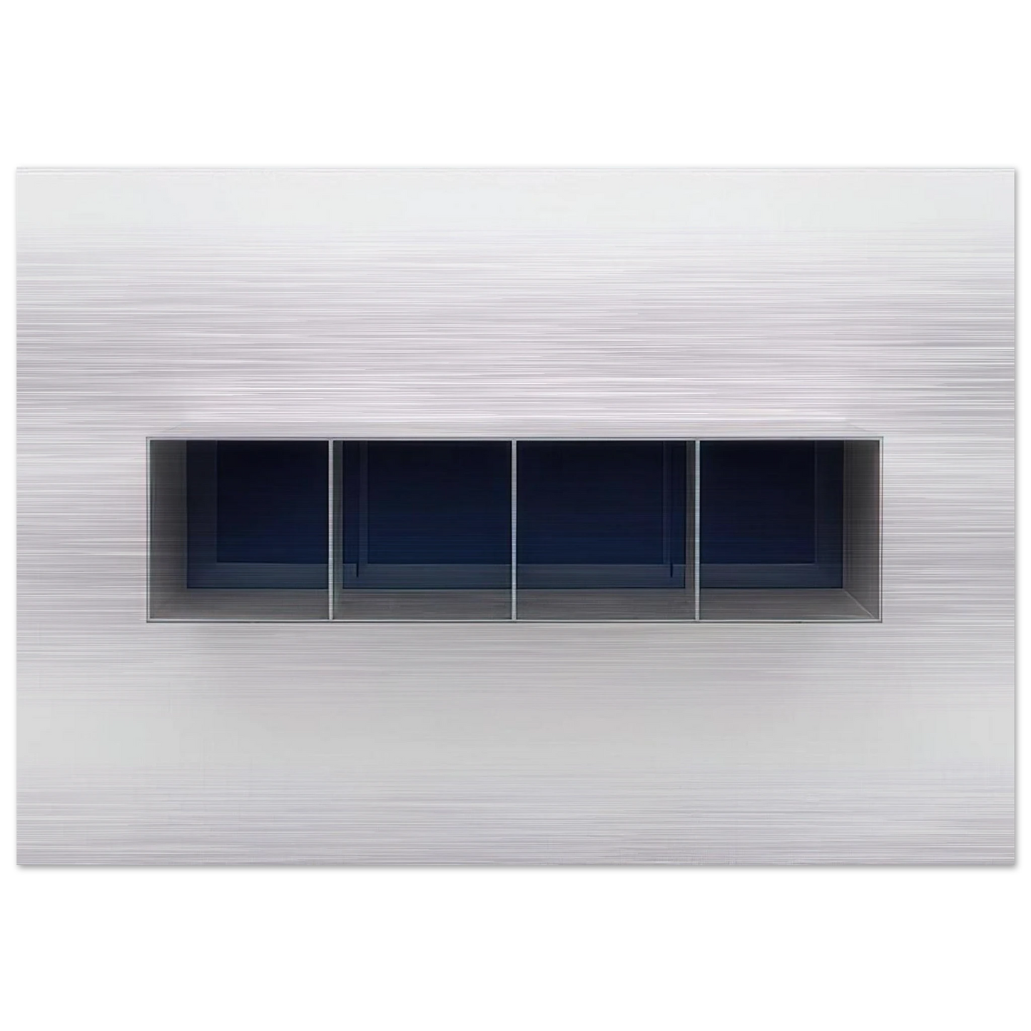 Untitled Menziken - 1988 - Donald Judd Brushed Aluminum Print - 70x100 cm / 28x40 inches | Donald Judd Aluminum Print | Donald Judd Prints