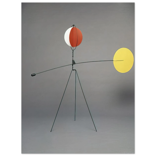 Alexander Calder - RED AND YELLOW VANE 1934 Fine Art Poster - 13x18 cm / 5x7 inches
