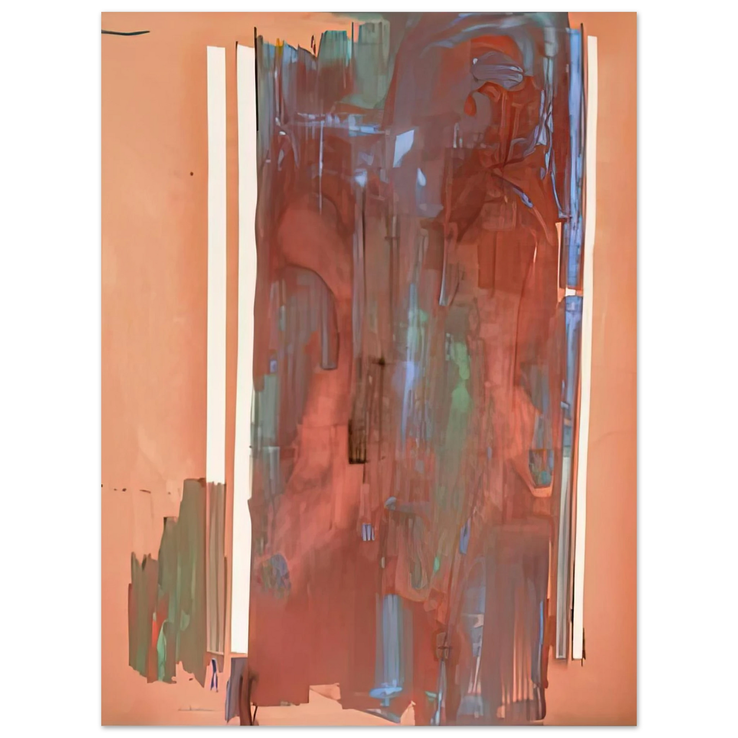 Helen Frankenthaler - Plexus, 1976- Wall Art - 30x40 cm / 12x16 inches - Premium Wooden Framed Poster With Fine Art Paper - Wood frame