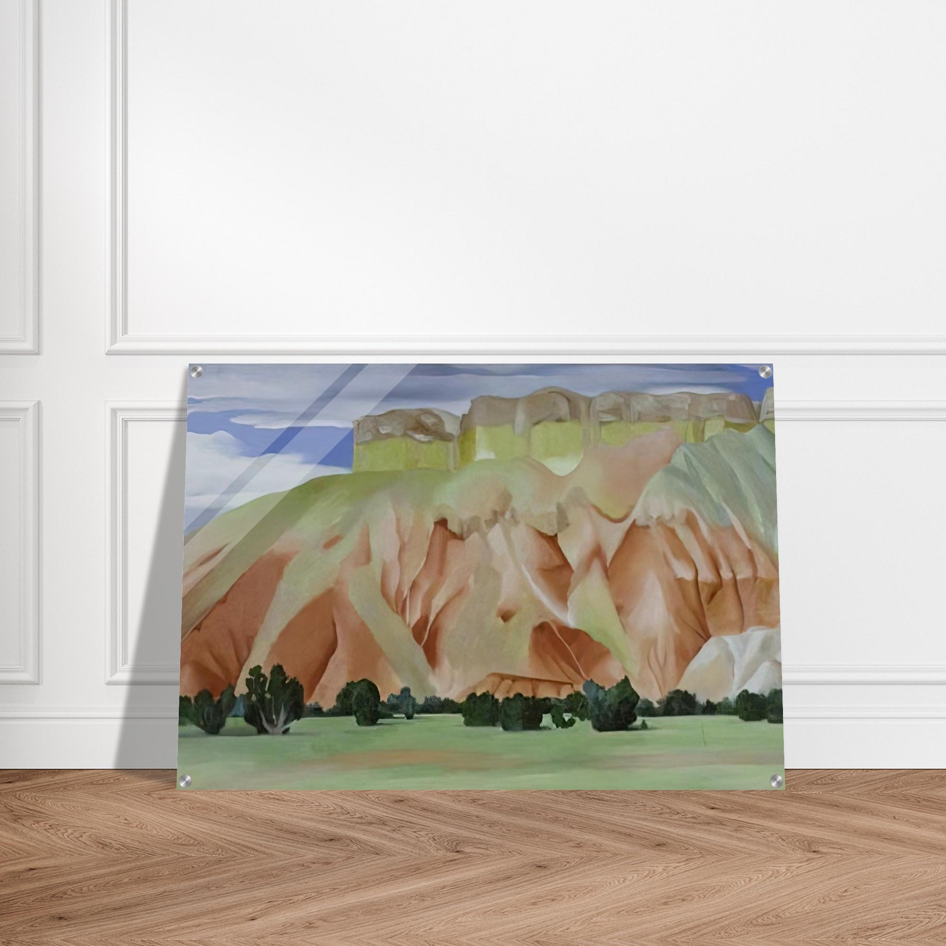 My Backyard - Georgia O'Keeffe Acrylic Print - 70x100 cm / 28x40″ inches | Georgia O'Keeffe Wall Art | Georgia O'Keeffe Prints
