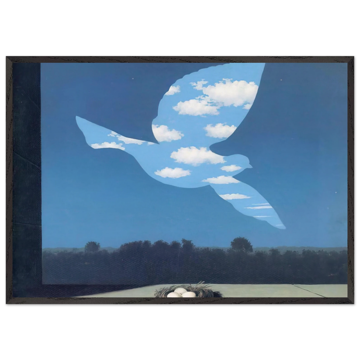 THE RETURN 1940 - Rene Magritte Framed Art Print – Black Wooden Frame - Default Title - -Framed Art Print