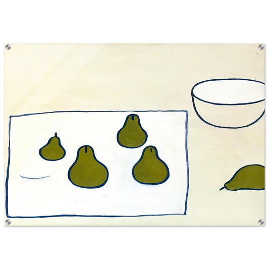 Five Pears - 1976 - William Scott Acrylic Print - 70x100 cm / 28x40″ inches