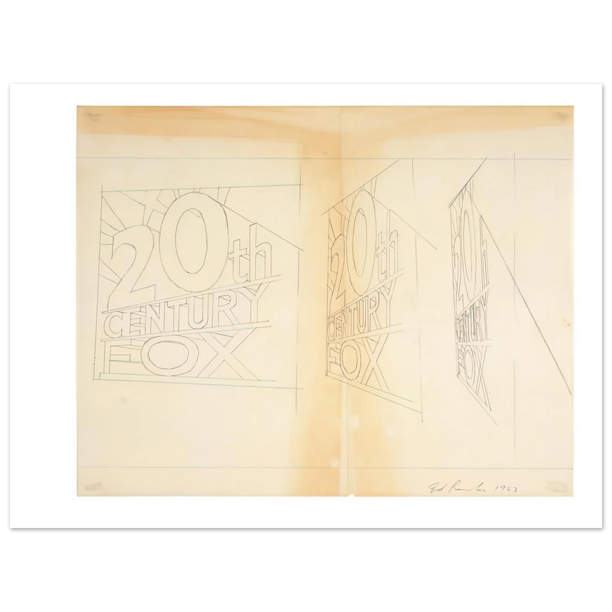 Edward Ruscha - TRADEMARK STUDY 2 1962 Fine Art Poster - Default Title