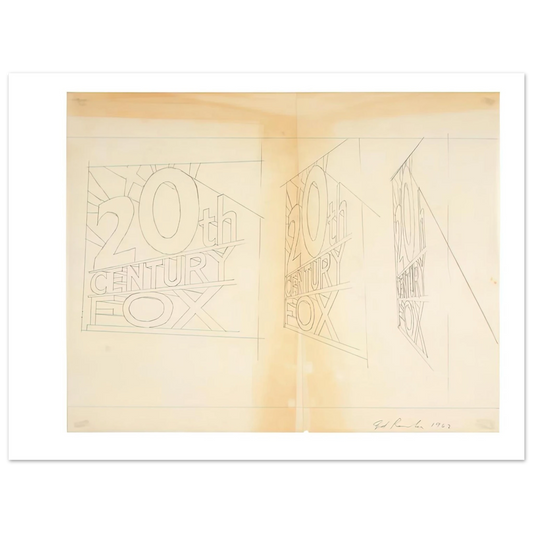 Edward Ruscha - TRADEMARK STUDY 2 1962 Fine Art Poster - Default Title