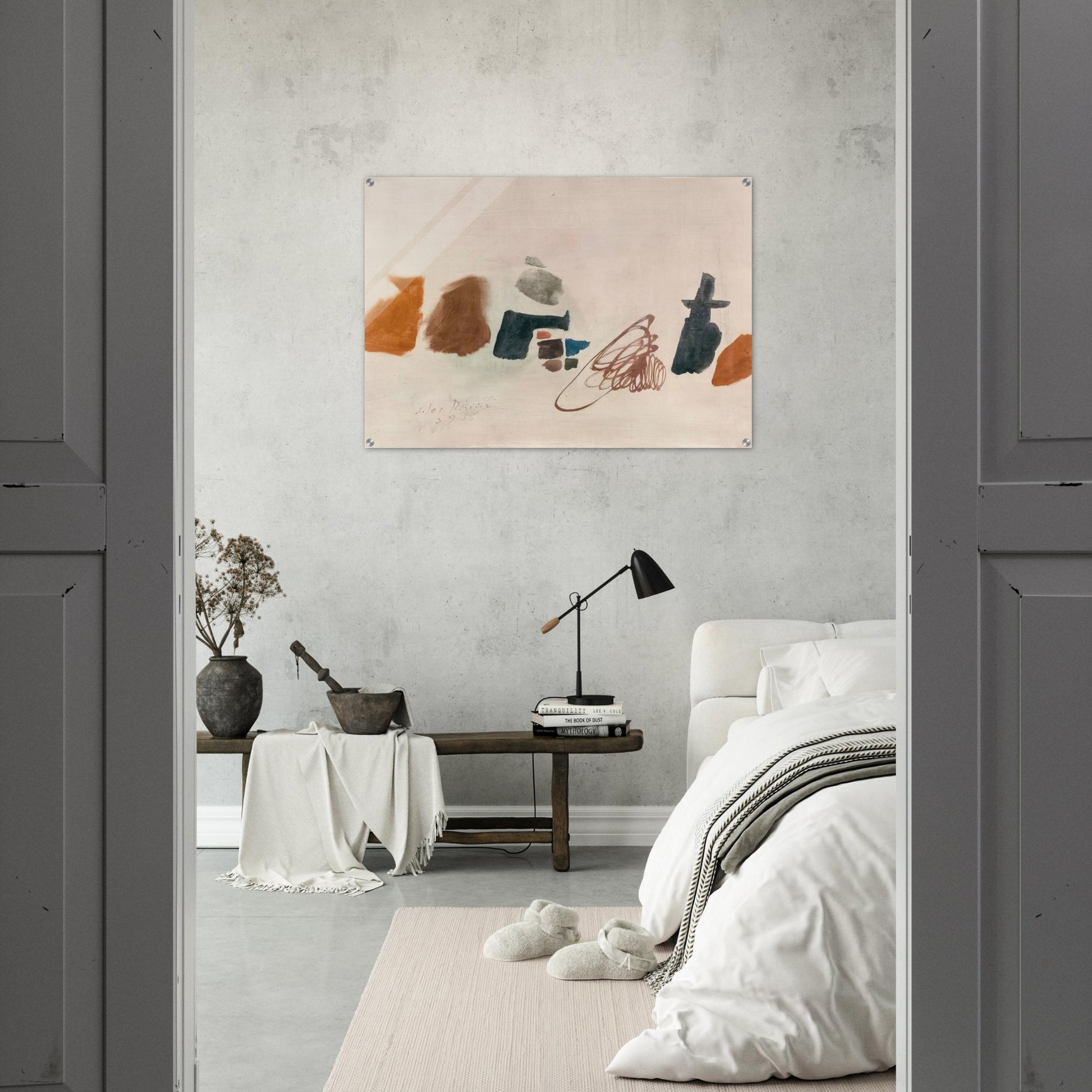 3.9.56 II - 1956 - Julius Bissier Acrylic Print - 70x100 cm / 28x40″ inches | Julius Bissier Wall Art | Julius Bissier Prints