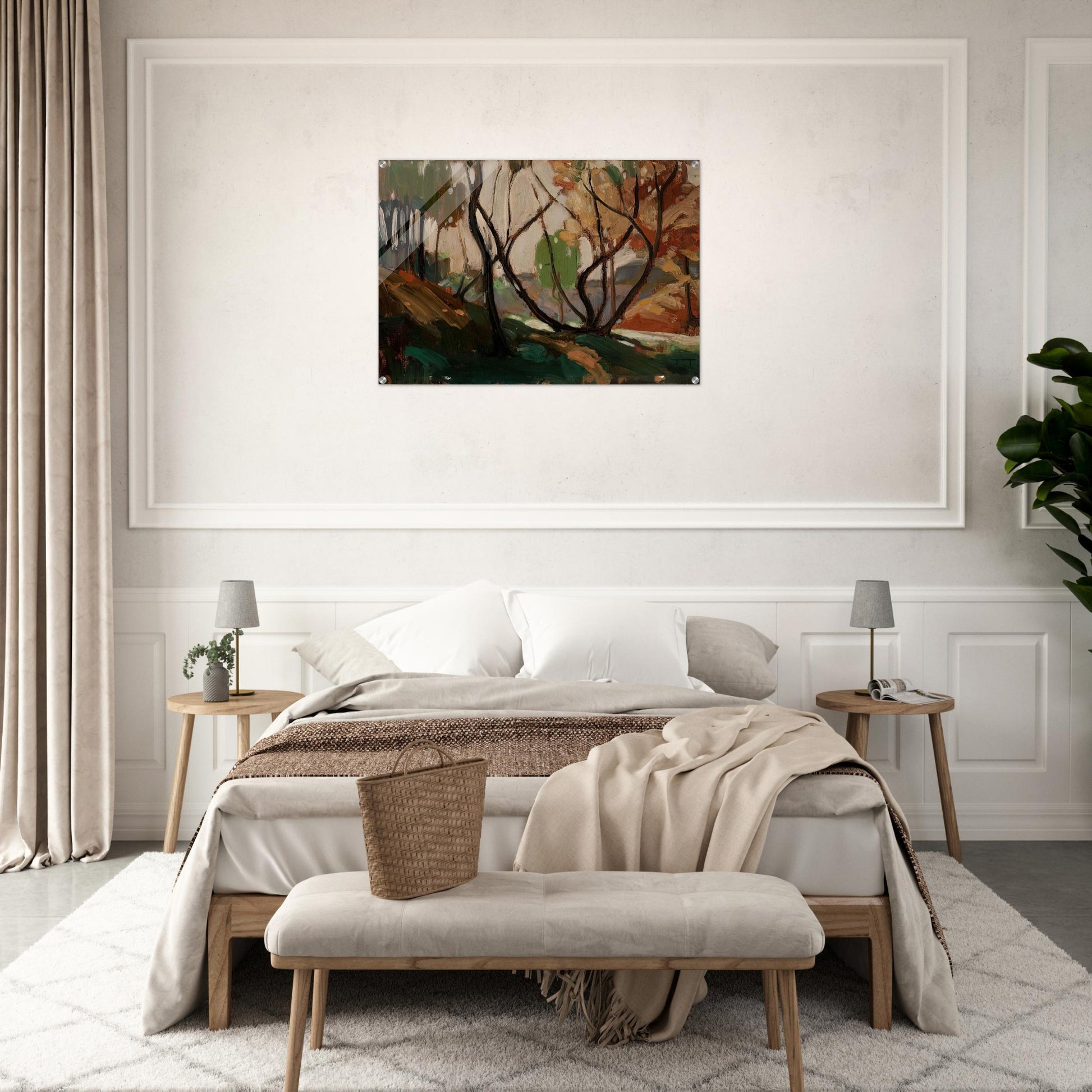 SKETCH FOR OPULENT OCTOBER 1915 - Tom Thomson Acrylic Print - 70x100 cm / 28x40″ inches | Tom Thomson Wall Art | Tom Thomson Prints