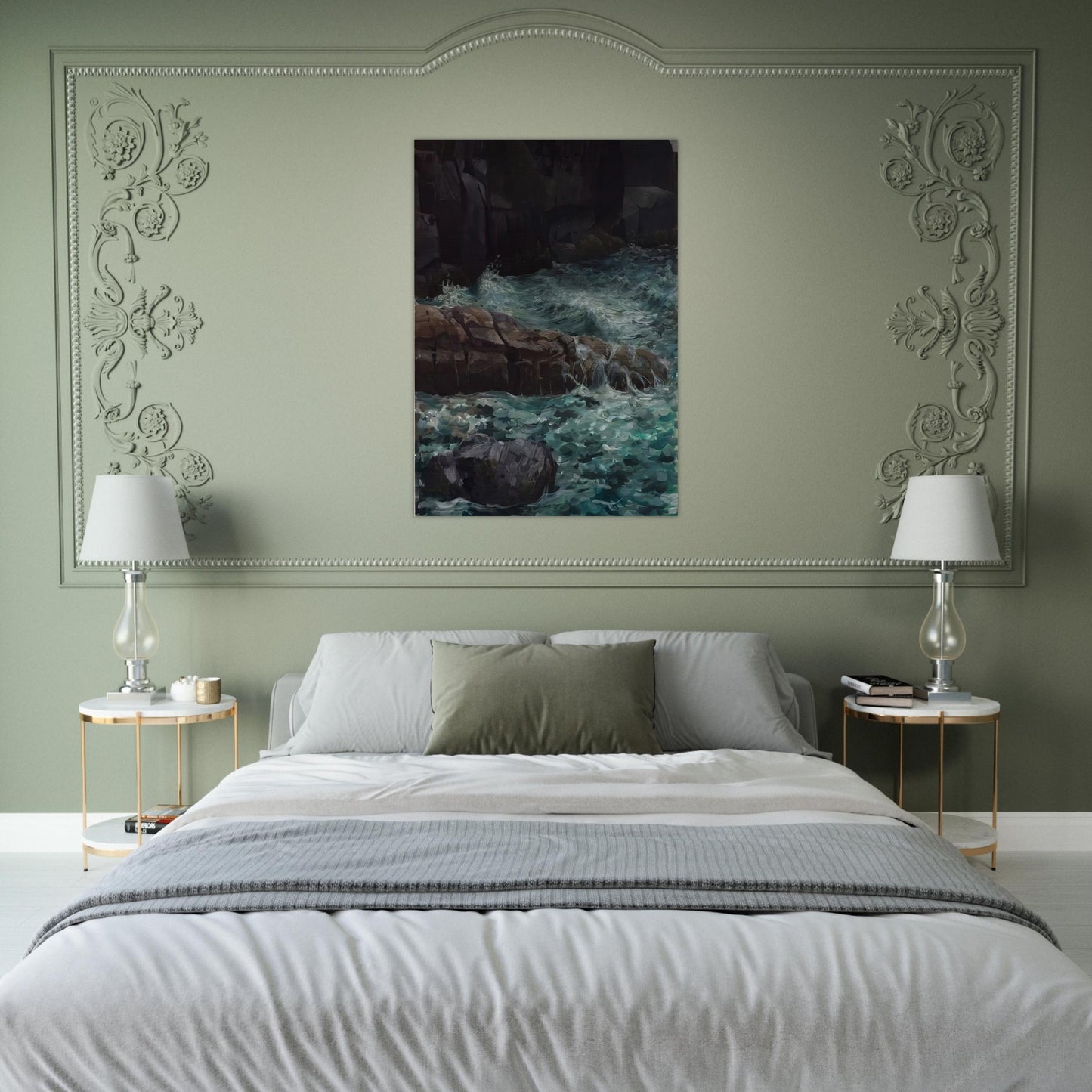 MAINE COAST - Ivan Albright Brushed Aluminum Print - 70x100 cm / 28x40 inches | Ivan Albright Aluminum Print | Ivan Albright Prints