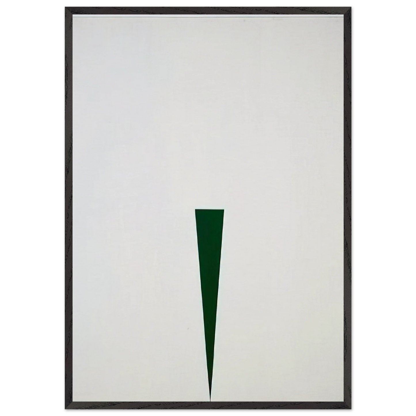 Blanco y Verde - 1966 - Carmen Herrera Framed Art Print – Black Wooden Frame - Default Title - -Framed Art Print