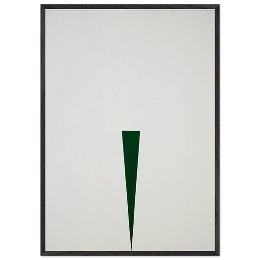 Blanco y Verde - 1966 - Carmen Herrera Framed Art Print – Black Wooden Frame - Default Title - -Framed Art Print