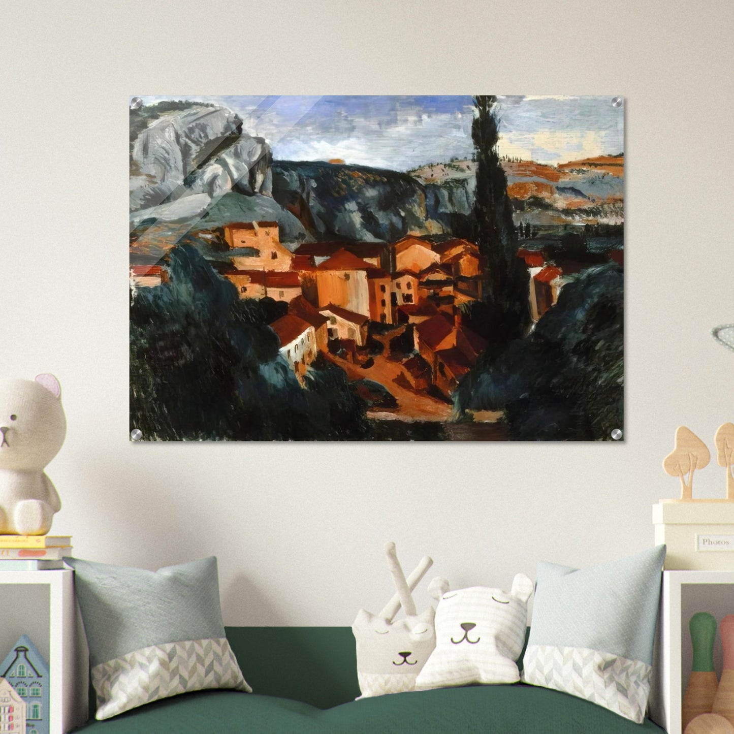 A VILLAGE - Andre Derain Acrylic Print - 70x100 cm / 28x40″ inches | Andre Derain Wall Art | Andre Derain Prints