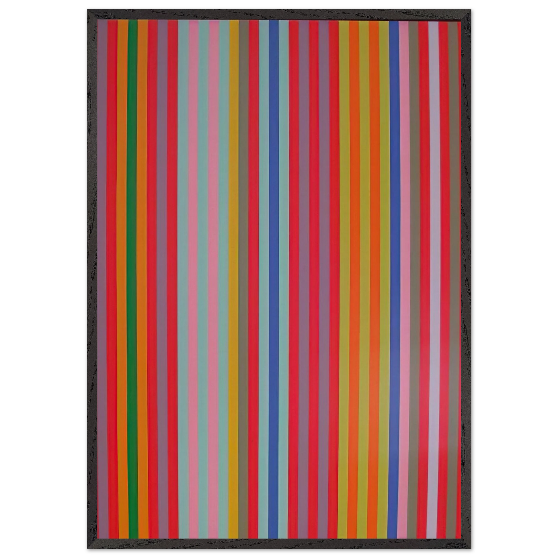 Yoyo - 1969 - Gene Davis Framed Art Print – Black Wooden Frame - Default Title - -Framed Art Print