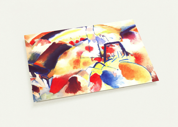 LANDSCAPE WITH RED SPOTS 1913 By Wassily Kandinsky Pack of 10 Post Cards | Wassily Kandinsky Post Cards | A6 (10.5 x 14.8 cm) - 4.1 x 5.8 inches