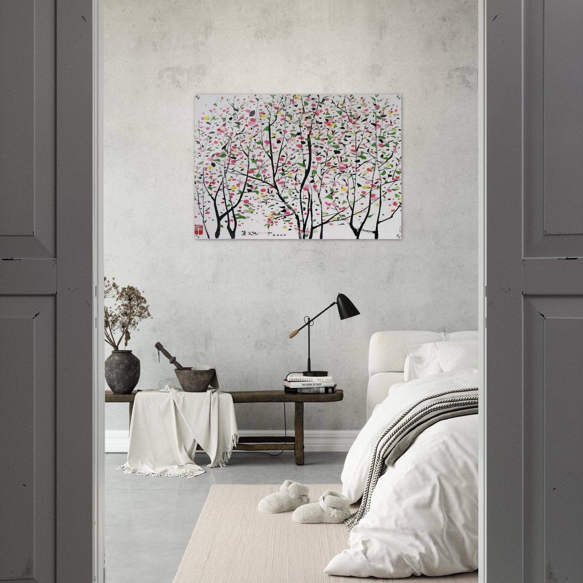 Untitled - Ink and wash painting, Post-Impressionism - Wu Guanzhong Acrylic Print - 70x100 cm / 28x40″ inches | Wu Guanzhong Wall Art | Wu Guanzhong Prints