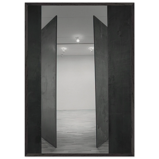 CIRCUIT II 1972 - Richard Serra Framed Art Print – Black Wooden Frame - Default Title - -Framed Art Print