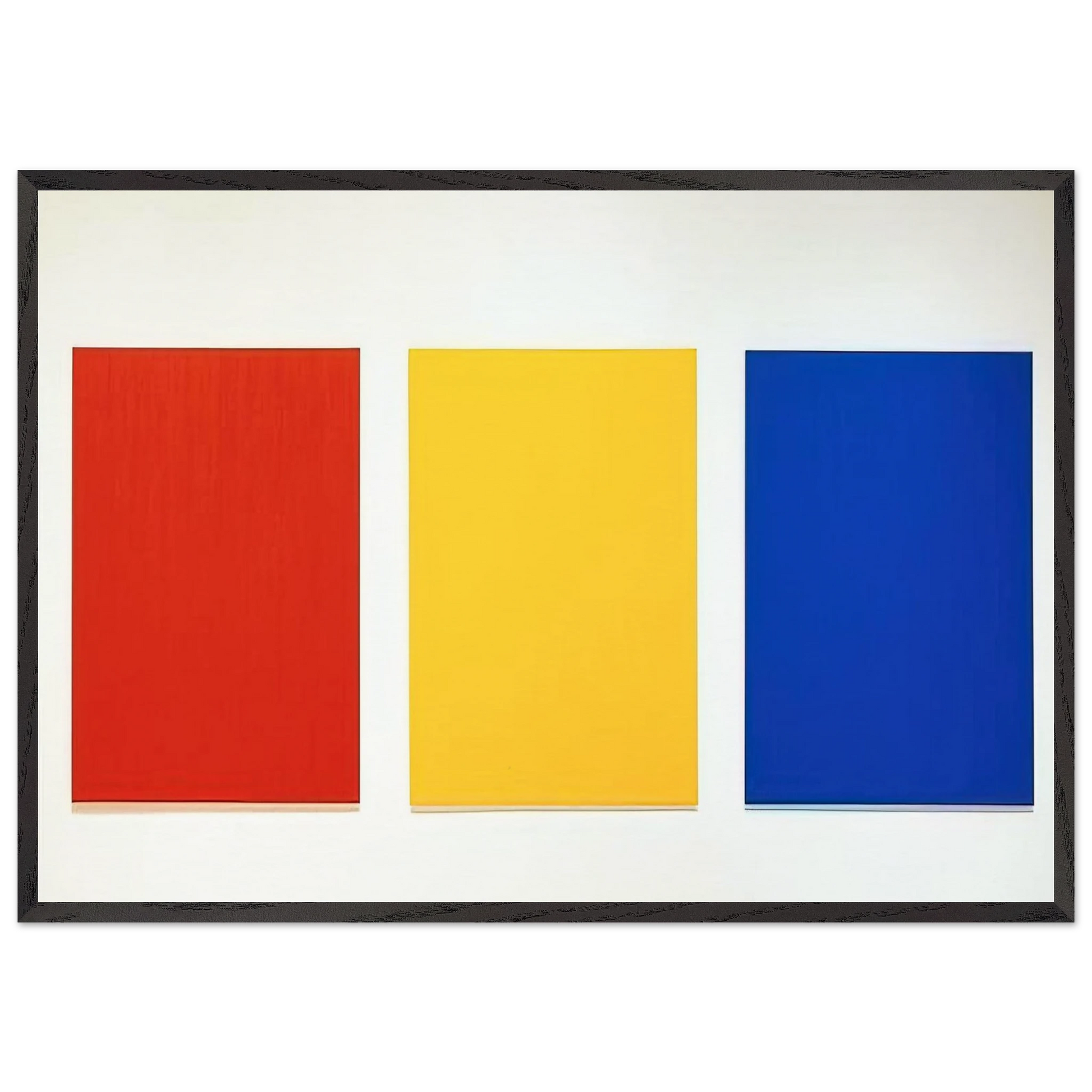Red Yellow Blue III - Ellsworth Kelly Framed Art Print – Black Wooden Frame - Default Title - -Framed Art Print