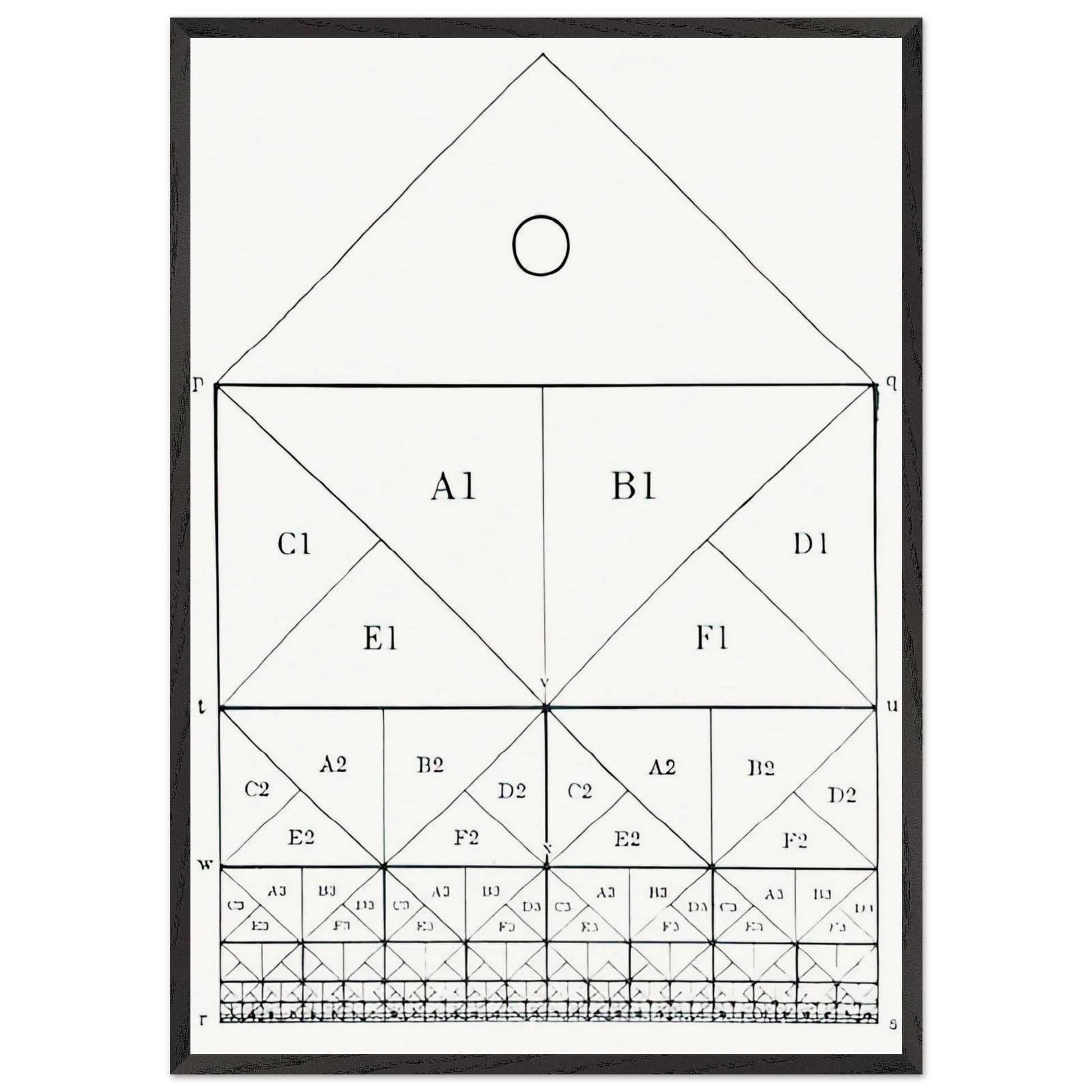 SCHEME - MC Escher Framed Art Print – Black Wooden Frame - Default Title - -Framed Art Print