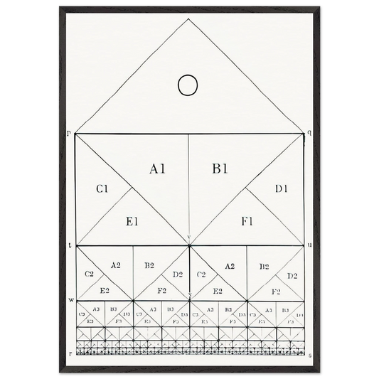 SCHEME - MC Escher Framed Art Print – Black Wooden Frame - Default Title - -Framed Art Print