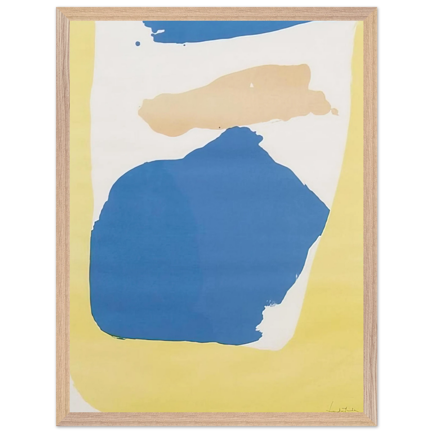 Helen Frankenthaler - Frankenthaler Preview - 1965 Wall art - 60x80 cm / 24x32 Inches - Premium Wooden Framed Poster With Fine Art Paper - Black frame