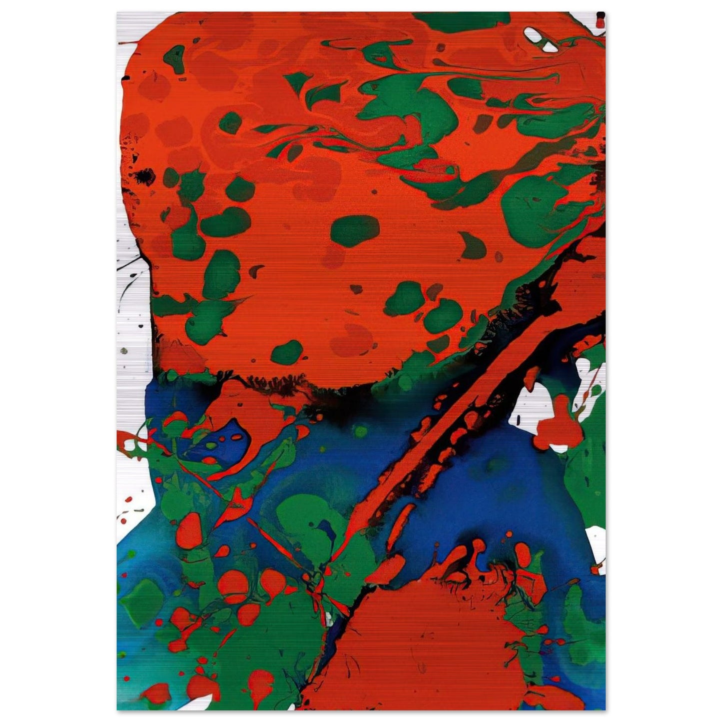 Untitled  SFP94-137  SFF 1807  - Sam Francis Brushed Aluminum Print - 70x100 cm / 28x40 inches | Sam Francis Aluminum Print | Sam Francis Prints