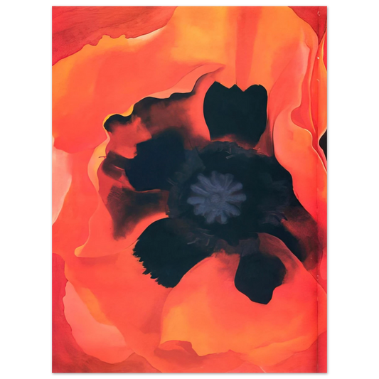 Georgia O'Keeffe - Poppy 2 Fine Art Poster - 13x18 cm / 5x7 inches